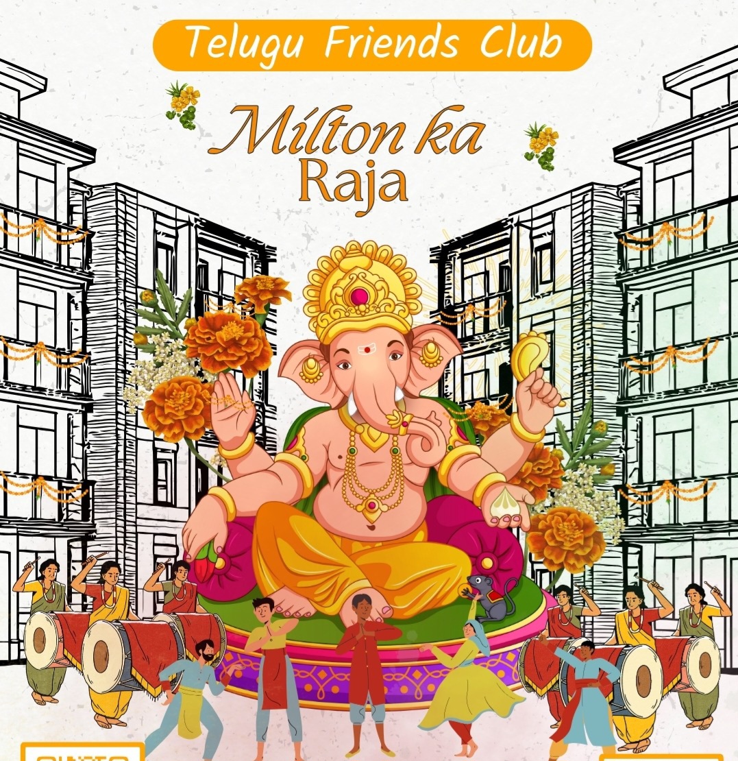 Milton Ka Raja – Ganesh Fest poster by Telugu Friends Club